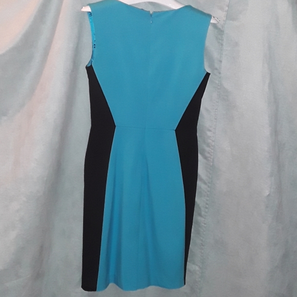 NY&CO color block black blue sleeveless dress - Picture 3 of 4